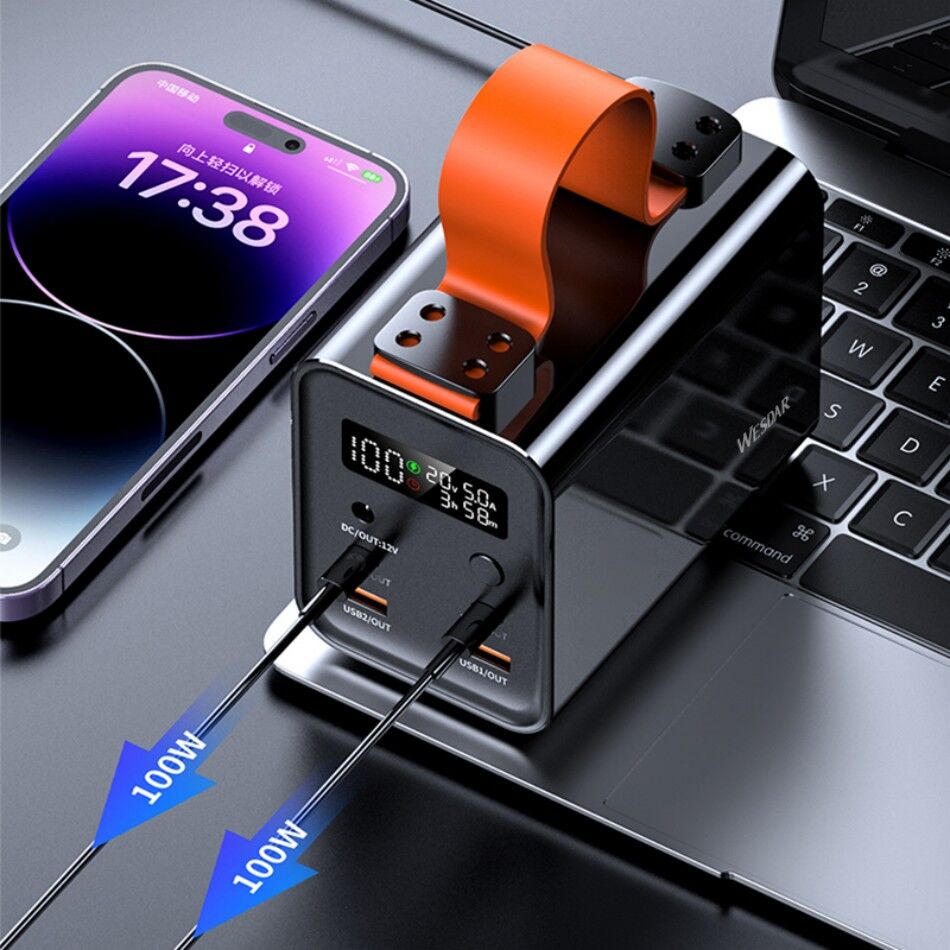 Fast Charge Power Bank,laptop Power Bank,60000mah Power Supply,pd100w