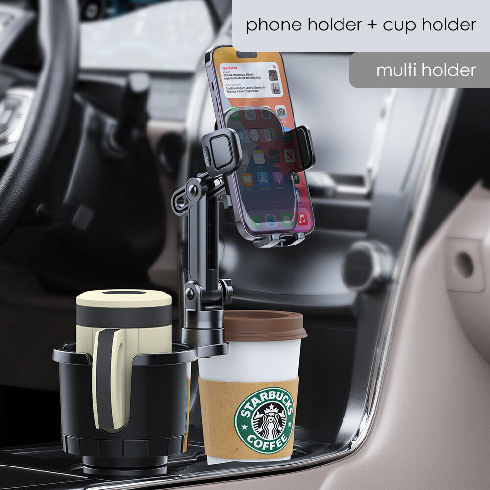 Car Phone Holder Mount, Phone Mount for Car Universal 360 Adjustable Phone  Holder , Car Cup Holder for All Smartphones 