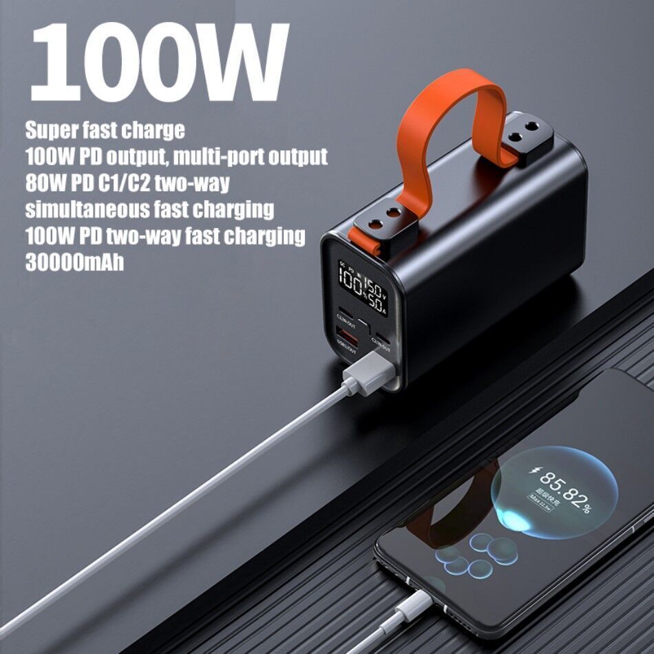 30000mah Laptop Power Bank,fast Charge Power Bank,pd100w,two Way Fast