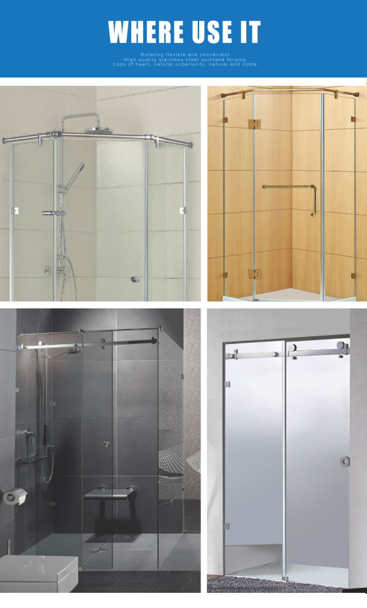 Buy Wholesale China High Quality Glass Partition Brace 90 Degree Double