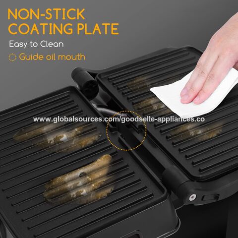 Durable Stovetop Panini Press Portable Double Sided Sandwich Pan Non Stick  Kitchen Toast Foldable Grill Frying