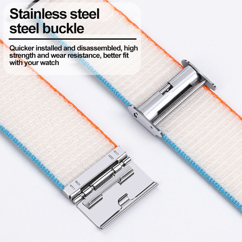 Buy Wholesale China Fashion Braided Nylon Fabric Watch Band Adjustable