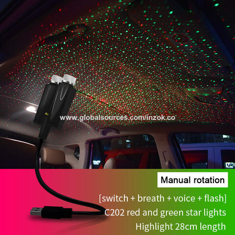 USB LED Auto Innenraum Dach Atmosphäre Stern Nachtlicht Lampe Projektor  Licht