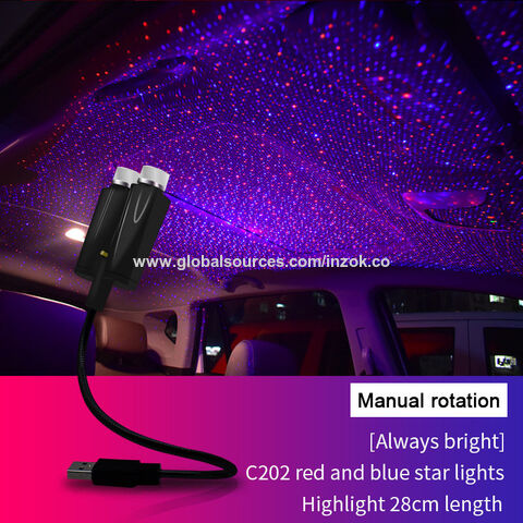 USB LED Auto Dach Atmosphäre Stern Lampe Ambient Nacht Lichter
