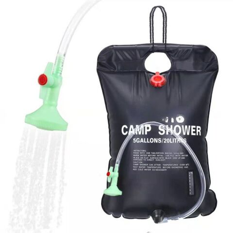 Ducha portátil para acampar con bolsa seca - Ducha de campamento con  batería recargable y bolsa seca incluida de 10L para almacenamiento de  agua.