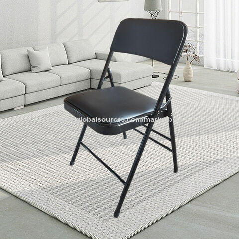 Buy Wholesale China Classic Design Durable Custom Portable Strong Metal  Frame Faux Leather Padded Dining Chair Folding Chair & Folding Chairs at  USD 9.2