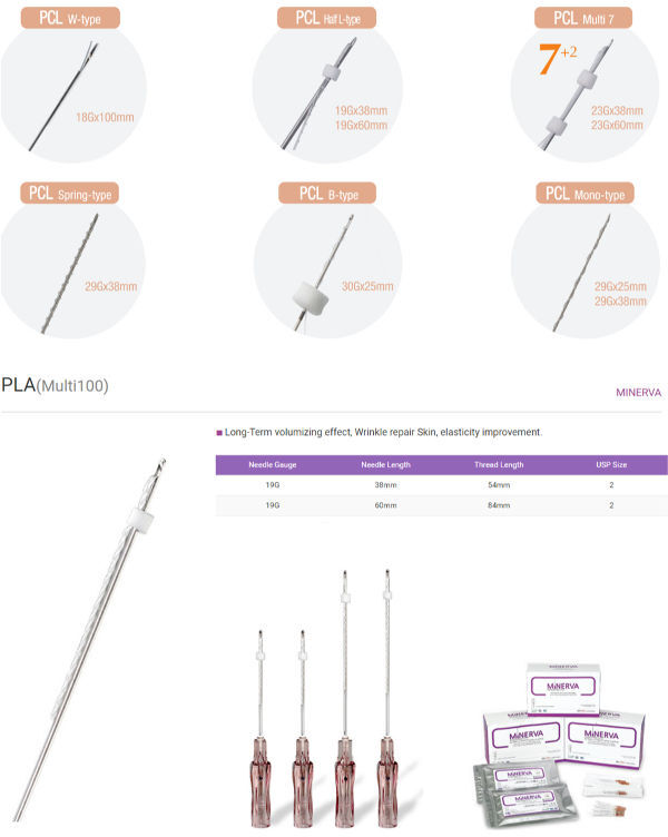 Korean Minerva Thread Minerva Premium Pdo Thread Lifting Face Thread ...
