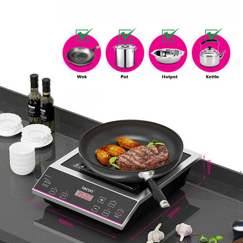 Touch panel 5000W electric induction wok cooker