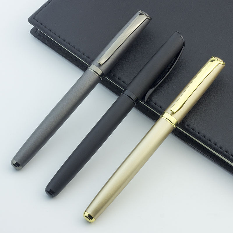 Buy Wholesale China Wholesale Luxury Matte Black Pen Writing Set Silver Ink  Elegant Fancy Nice Gift Ballpoint Pen Set For Planner Diary Notebooks &  Ballpoint Pens at USD 1