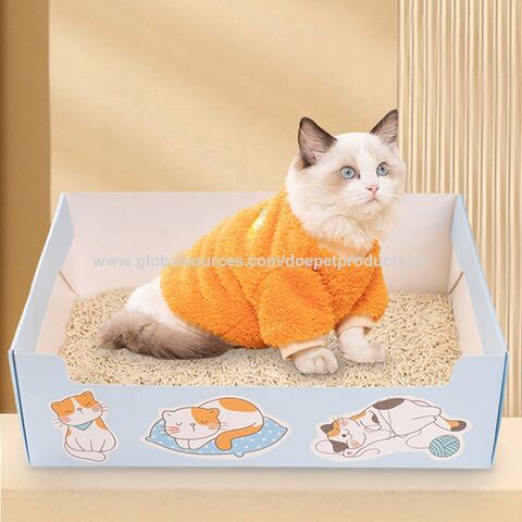 Cat Litter Tray Mat Waterproof EVA Double Layer Cat Self Cleaning Sandbox  Pad Non Slip Pet