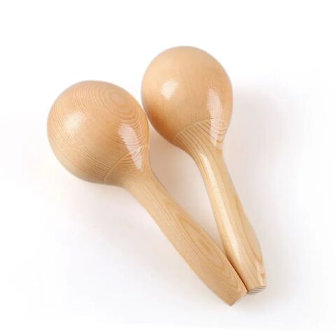 Cabasa En Bois Pour Enfants - Instrument De Percussion Shaker à Main, Jouet Musical Éducatif