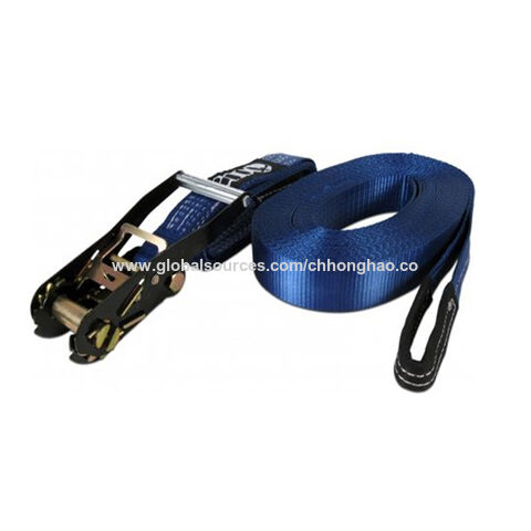 2inch 50mm 100% Polyester En Standard Ratchet Straps Ratchet Tie Down Cargo  Lashing Systems with Double J Hook - China Lifting, Buckle