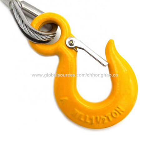 Heavy-duty Car Emergency Steel Wire Rope Tow Cable / S Hooks Wire