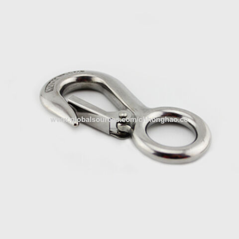 Bulk Buy China Wholesale Heavy Duty Stainless Steel 316/304 Large Eye  Spring Latched Crane Hook,lifting Cargo Snap Hook $0.55 from Chongqing  Honghao Technology Co.,Ltd