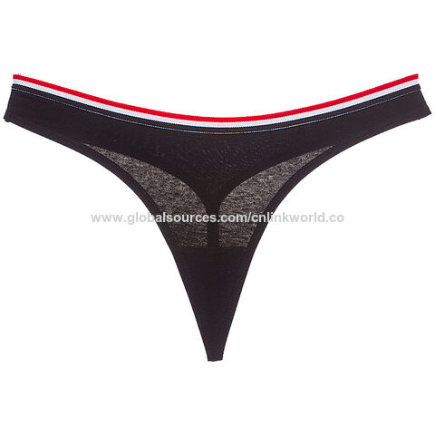 Women T-back Underwear Soft Breathable Cotton Low Waist Thong G