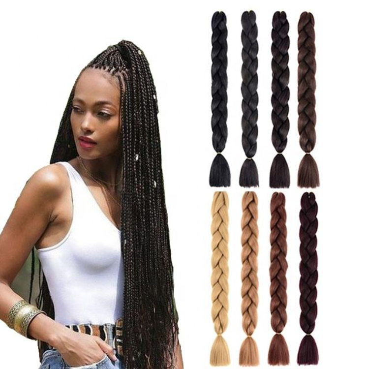 Yaki Ombre Synthetic Jumbo Box Braids 100g, 24 Inch Expression