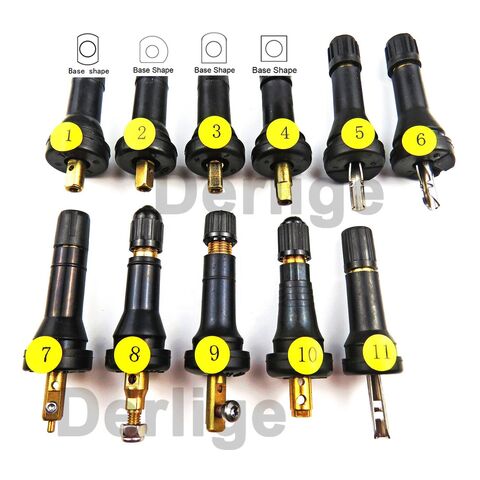 50PCS TPMS Tire Valve Stems | Rubber Snap-in Sensor Valves For GM, Ford, Chrysler & Subaru | Includes Screwdriver Tool
