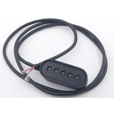 Conector Pogo Pin Magnético Personalizado OEM, Muelle de Contacto, 1x5 pines, longitud 13.85mm, cable de carga Pogo