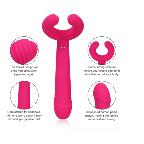 Cockring Vibrant En Silicone Pour Couples Avec Imitation De Langue Et Oeuf  Vibrant