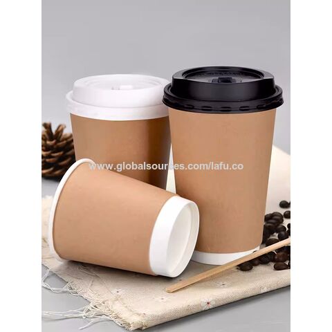 Custom 8oz/10oz/12oz/16oz/20oz White Hot Paper Cup - 50000 Pcs