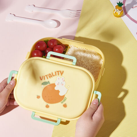 Microwave Special Lunch Box Glass Partitioned Fresh-keeping Box Student  Female Korean Version Cute Bento Lunch