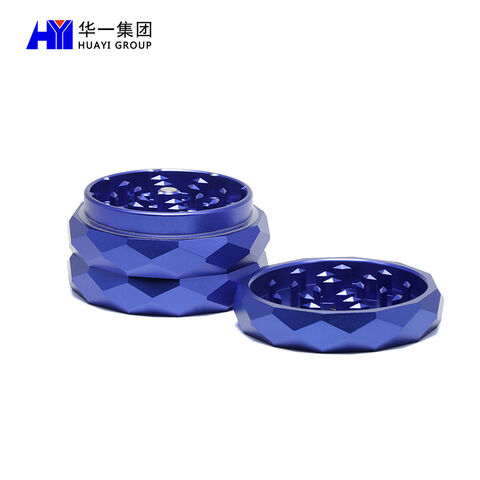 Buy Wholesale China Matte Blue Herb Grinder 4 Layer Herbal Tobacco