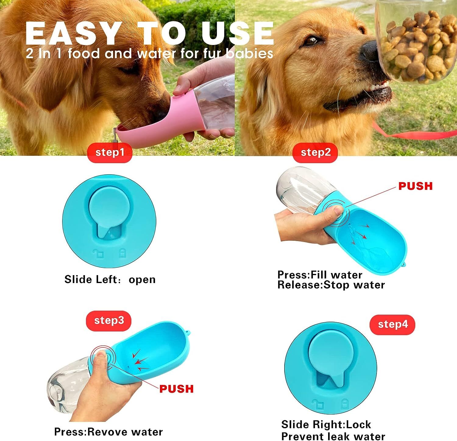 Buy Wholesale China Wholesale Portable Pet Water Bottle For Walking