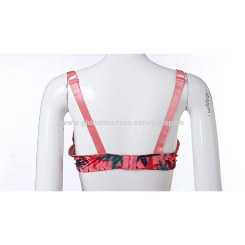 Buy Wholesale China Manufacturer Comfort Solid Red Maple Pattern Printing  Seamless Bra Fashion For Underwear & Bra at USD 7