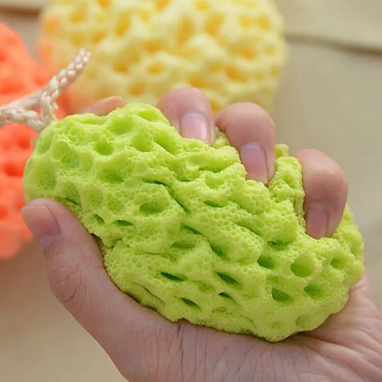 Buy Wholesale China New Arrival Clean Exfoliating Shower Bath Ball Sponges Travel Honeycomb Bath ...
