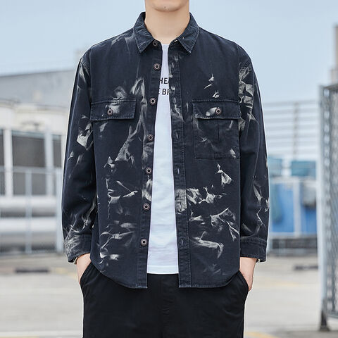 Men's Jacket 2023 Spring And Autumn New Fashion Lapel Trend Print