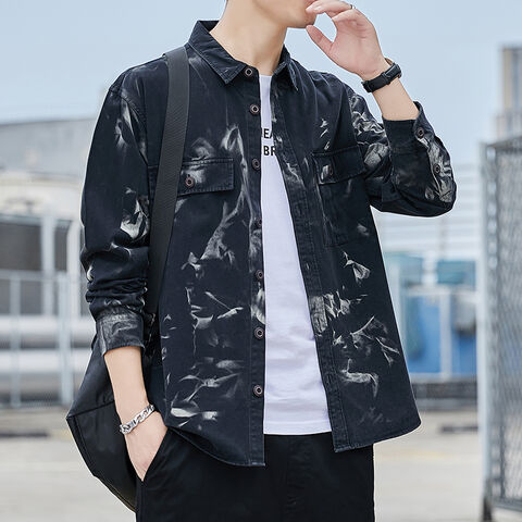 Men's Jacket 2023 Spring And Autumn New Fashion Lapel Trend Print