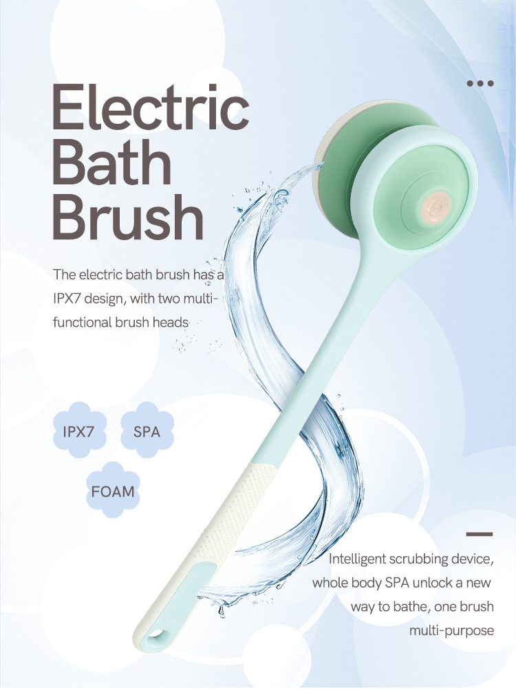 Buy China Wholesale Electric Bath Brush Waterproof Exfoliating Massage ...