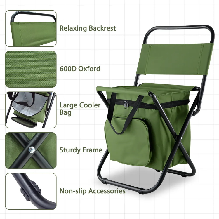 Portable Folding Chair Beach Chair Camping Fishing Camping Chair With Sun  Umbrella - Explore China Wholesale Outdoor Folding Chairs Fishing Chair and  Portable Camping Stool, Foldable Chair With Double Layer Bag, Chairs