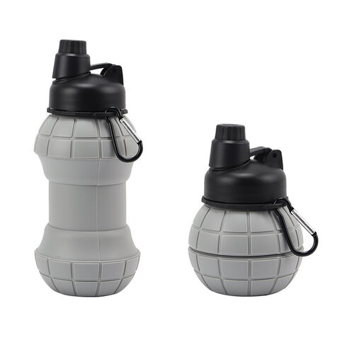 Buy Wholesale China Wholesale Gym Fitness Silicone Foldable Grenade Shaped  Sports Water Bottle & Sports Bottle at USD 2.8