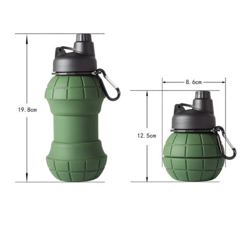 Buy Wholesale China Wholesale Gym Fitness Silicone Foldable Grenade Shaped  Sports Water Bottle & Sports Bottle at USD 2.8