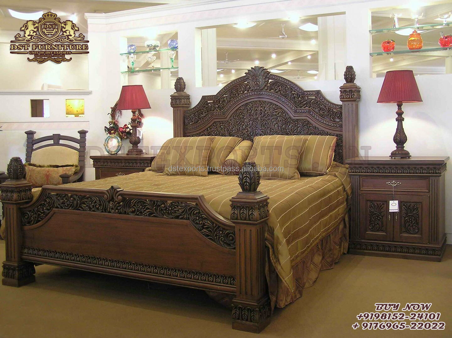 antique teak bedroom suite