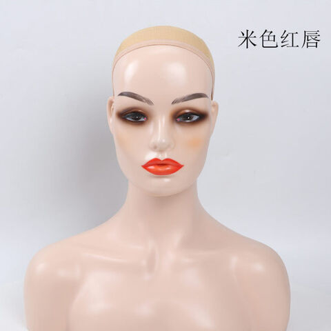 Mannequin PVC Manikin Head Realistic Mannequin Head Bust Wig Head