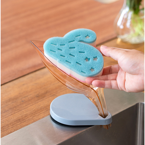Dropship 3pcs Bar Soap Holder; Shower Soap Holder; Self Draining; Leaf  Shape Self Draining Soap Holder; With Suction Cup Creative Soap Box; Draining  Dish Kitchen Bathroom Supplies; Blue; Grey to Sell Online