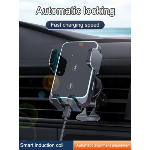 Electric Car Phone Holder Smart Induction Support Telephone Voiture Air  Outlet Dash Board Mobile Phone Navigation Car Bracket - AliExpress
