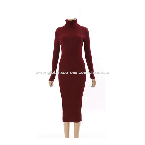 Buy Wholesale China Women's Autumn Warm Sexy High Neck Tight Wool