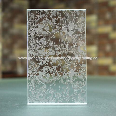 Buy Wholesale China Windows Decorative Art Glass Etching Designs For  Partition For Hotel & Frosted Tempered Glass Decorative Glass at USD 25