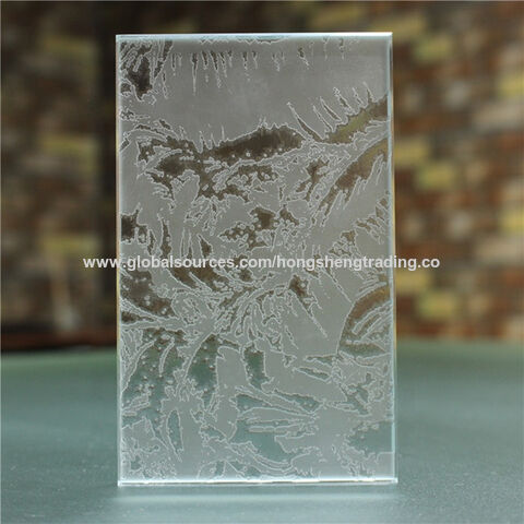 Buy Wholesale China Windows Decorative Art Glass Etching Designs For  Partition For Hotel & Frosted Tempered Glass Decorative Glass at USD 25