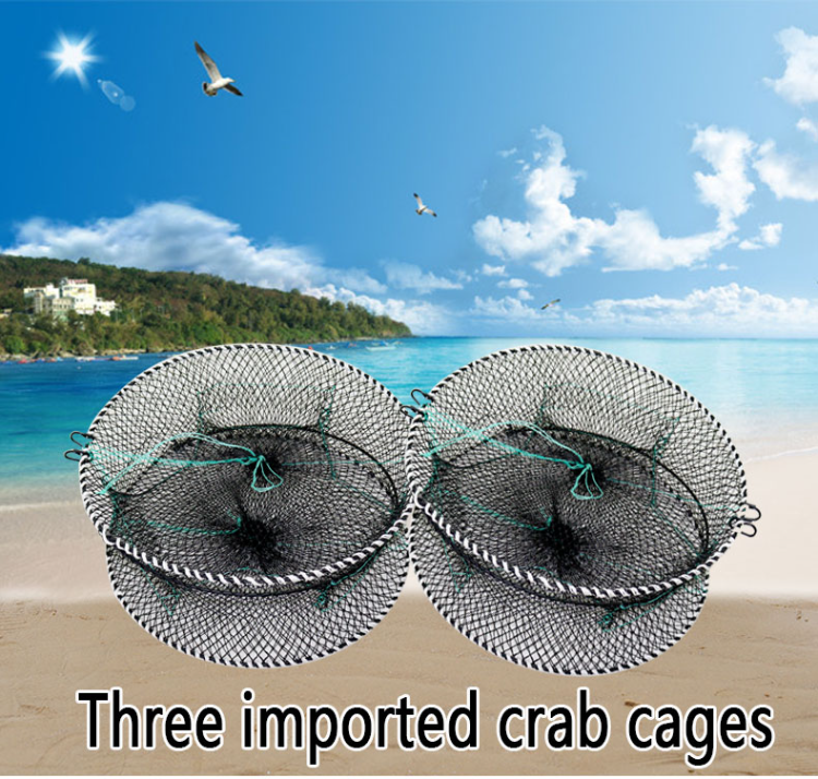 Buy China Wholesale 2023three Imported Open Top Simple Crab Trap Round  Galvanized Plastic-coated Crab Pot Trap & Mud Crab Trap $1.06