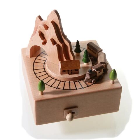 Buy Wholesale China Plastic Wholesale Wooden Birthday Gift Hand-turned  Music Box Merry-go-round Carousel Music Box & Music Box at USD 1.38