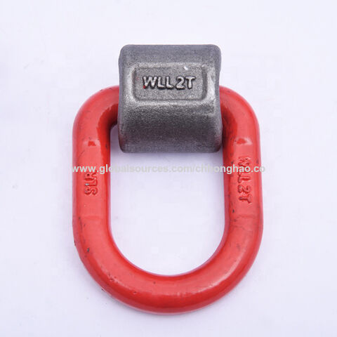 Welded D-rings, galvanized - Swivels & welded rings - Steel wire ropes and  chains accessories - Products
