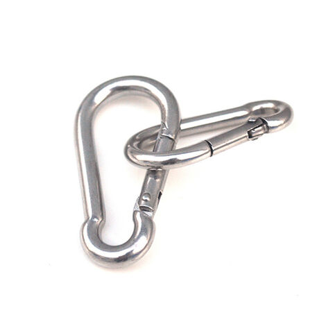 Factory Direct High Quality China Wholesale Various Sizes Stainless Steel  Spring Snap Hook Carabiner - 304 Stainless Steel Clips $0.2 from Chongqing  Honghao Technology Co.,Ltd