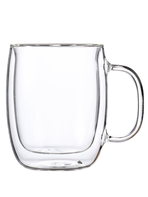 2x Mugs Glass Espresso Cup - Double Wall Insulated Clear Coffee