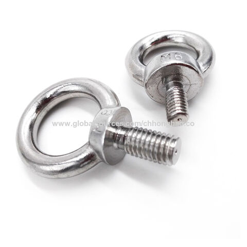 Buy Wholesale China Din580 Eye Bolt 304 Stainless Steel Marine Lifting Eye  Screws Ring Loop Hole For Cable Rope Eyebolt & Stainless Steel Eye Bolt at  USD 0.6