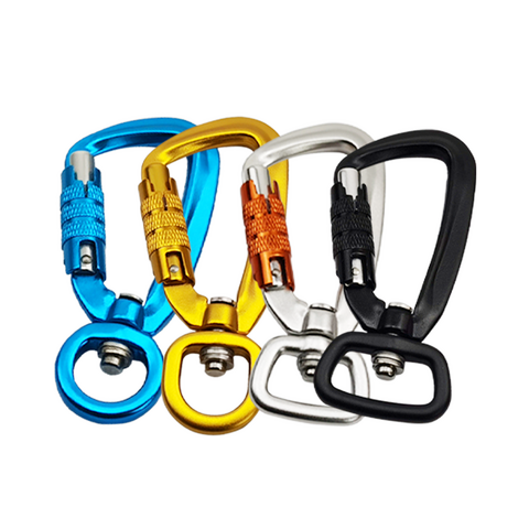 10 Pcs Large Carabiner D Ring Clip Hook Durable Keychain Camping  Accessories Compatible Outdoor, Fishing, Hiking, Traveling