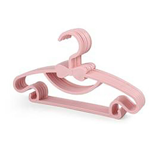 China Wholesale Kids Hangers Pink Plastic Clothes Hanger with Rose Gold  Hook Manufacture and Factory